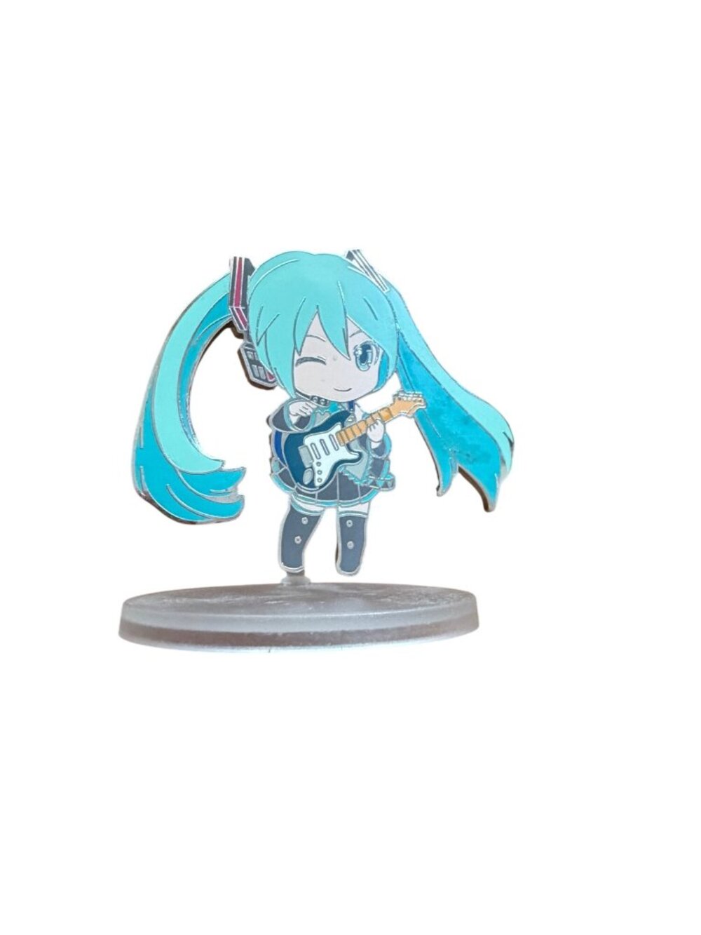 Hatsune Miku Mini Acrylic Standee Guitar Design 3D Display Collectible Anime Fig